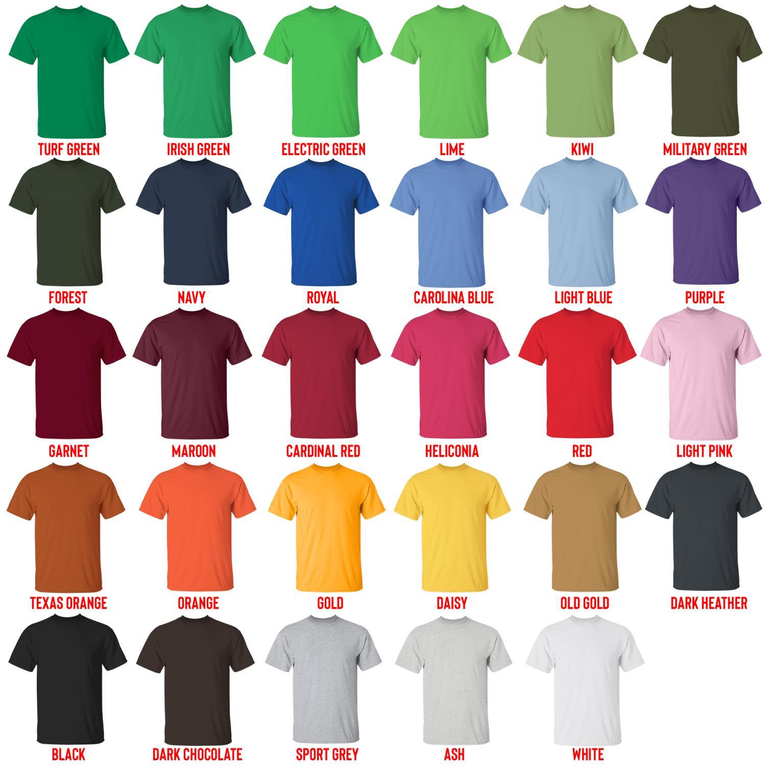 t shirt color chart - Dragon Ball EU Store