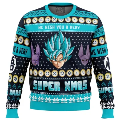 A Very Saiyan Dragon Ball Z Ugly Christmas Sweater