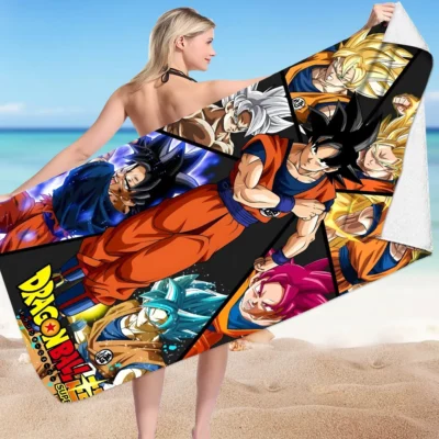 New Collection Dragon Ball Z Son Goku Beach Towel