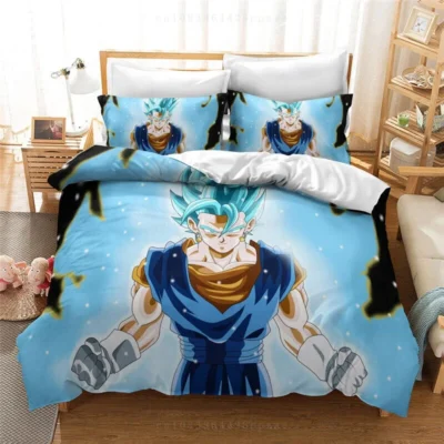 Blue Duvet Cover Dragon Ball 3D Bedding Set