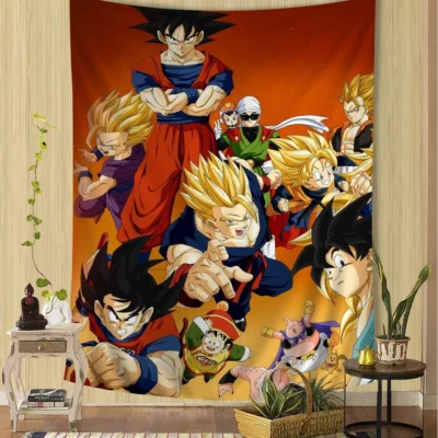 Basiclly Seven Balls And Dragons Tapestry