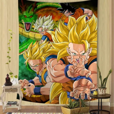 Seven Balls And Dragons Tapestry