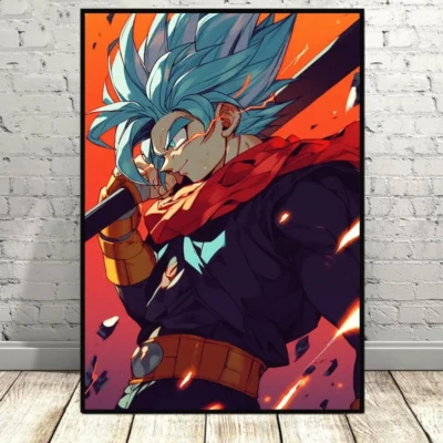 New Version Dragon Ball Goku On Canvas Print Wall Art