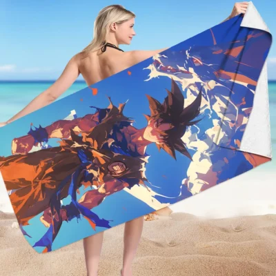 New Item Dragon Ball Z Son Goku Beach Towel