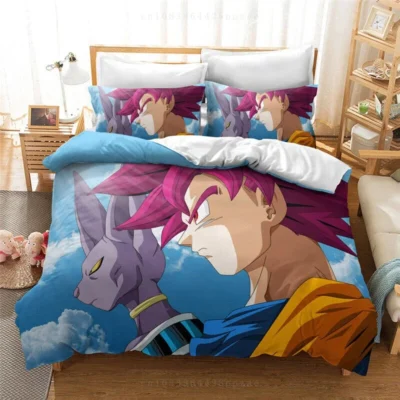 Cat Duvet Cover Dragon Ball 3D Bedding Set