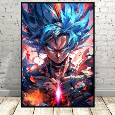 New Dragon Ball Goku On Canvas Print Wall Sticker Wall Art