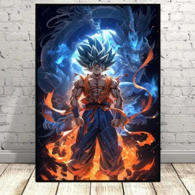Hot Version Dragon Ball Goku On Canvas Print Wall Art