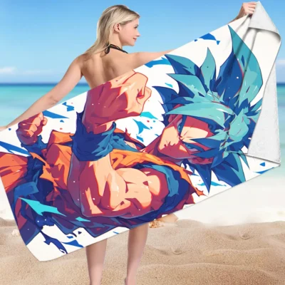New Arrival Dragon Ball Z Son Goku Beach Towel
