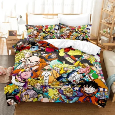 Hot Hot Duvet Cover Dragon Ball 3D Bedding Set