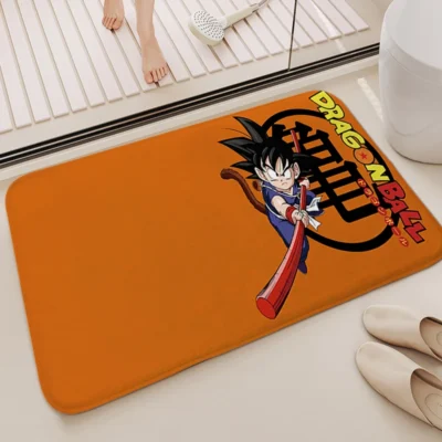 Orange Dragon Balls Bath Mat