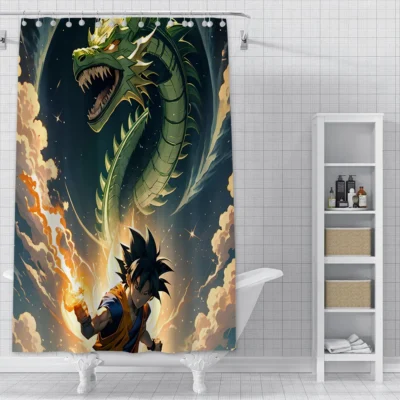 Hot Design D-Dragon Balls Shower Curtain