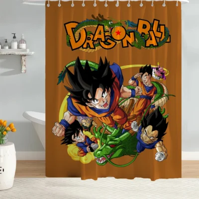New Design Shower Curtain Tentacles Dragon Ball