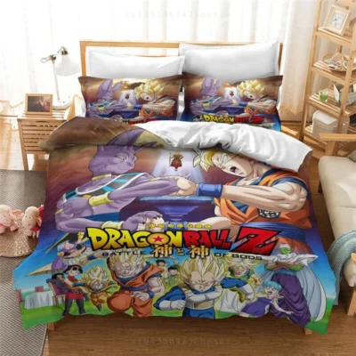 Must Try Duvet Cover Dragon Ball 3D Bedding Set