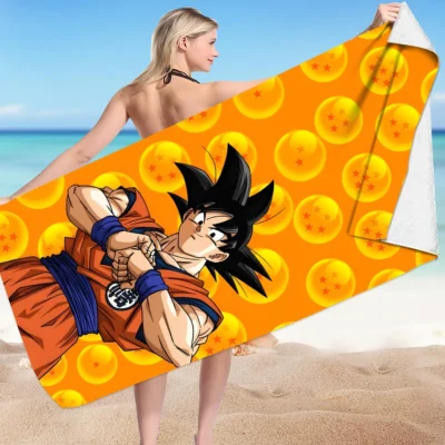 Hot Item Dragon Ball Z Son Gokut Bath Beach Towel