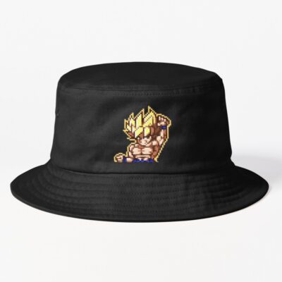 Goku Super Saiyan Pixel Bucket Hat