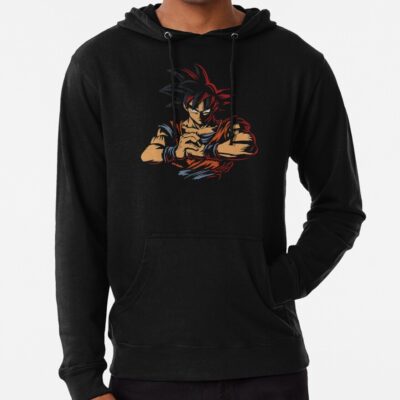 Goku Art Minimalist Colorful Painting Hoodie