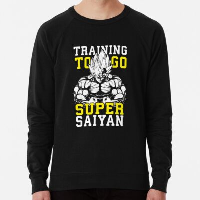 Training To Go Super Saiyan Vegeta Anime Gym Sweatshirt